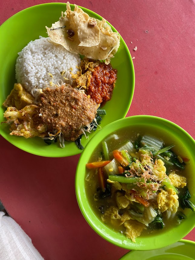 Capcay: an Indonesian dish of vegetable soup